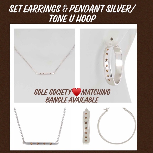 FABULOUS SET EARRINGS & NECKLACE SOLE SOCIETY - Picture 4 of 8